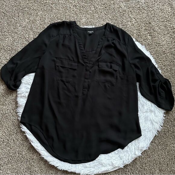 Torrid Harper Top Black Lightweight Womens Size 1X - Picture 1 of 7